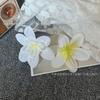 Flor Artificial Fragrante Flor Orquídea da Neve Cabeça de Flor Flor Falsa Handmade DIY Prendedor de Cabelo Adorno de Cabeça Flor Parede Flor Guarda-chuva Ornamentos Decorativos para Fotografia