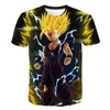 AliExpress Europa y Estados Unidos nueva camiseta de hombre de impresión digital 3D de Dragon Ball Wukong circundante suministro de comercio exterior