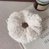 Gomas Elásticas de Felpa Color Café para Primavera, Nuevas Diademas Dulces Estilo Hada para Mujeres, Accesorios para el Cabello Simples y Versátiles para Niños