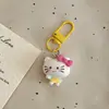Pingente de chaveiro de gato com expressão engraçada de desenho animado fofo, decoração de bolsa feminina, acessório de mochila, presente para melhores amigas