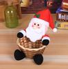 Decoração de Natal Cesta de Doces Enfeites de Mesa de Natal Cesta de Doces para Presente de Crianças Decoração de Natal Caixa de Doces