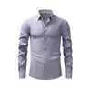 Camisa de Lino Retro de Manga Corta para Hombre, Estilo Delgado de Verano, Camisa de Negocios de Alta Gama, Sin Planchar, Resistente a las Arrugas para Hombre