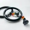 Pulseira de Barra Quadrada Redonda Fina de Safira Jade Hetian Natural de Xinjiang Pulseira de Jade Jingle Enrolada com Raiz de Lótus Pulseira de Beleza de Jade