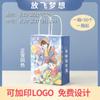 Embalaje de postre japonés, bolsa de papel Kraft para repostería, repostería, transporte manual de frutas, pesca, embalaje para llevar, pan, bolsa de papel de mano