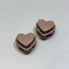 Pinzas de Resorte Coloridas Personalizadas, Pinzas Decorativas con Cordón en Forma de Corazón para Dobladillos de Chaquetas y Pantalones, Botones de Presión de Plástico con Doble Agujero