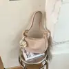 Bolsa de Axila Tendência Estilo Coreano Nicho para Mulheres, Nova Moda Retrô Bolsa Bolinho, Versátil Casual para o Dia a Dia Bolsa de Ombro