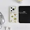 Adecuado para Funda de Teléfono Huawei Pura90 Pro Max, Estilo Coreano de Gama Alta, Moda Simple de Dibujos Animados, Diseño de Palmera de Vacaciones