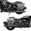 Coche muscle Wolf adecuado para construcción matón gordo 900 bolsa lateral bolsa lateral se puede instalar casco medio casco casco integral con marco de liberación rápida modificación