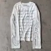 Outono Transfronteiriço Novo Estilo Branco Floral Estampa de Letras Inglesas Estilo de Rua Gola Redonda Top Camiseta de Manga Longa Atacado