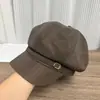 Novo Chapéu Octogonal Estilo Coreano para Mulheres Outono e Inverno 2026 Circunferência da Cabeça Grande Versátil Afina o Rosto Chapéu de Painter Newsboy