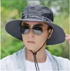 Sombrero de Sol Plegable para Viajes al Aire Libre en Verano, Sombrero de Pescador de Ala Ancha Grande para Hombre, Sombrilla Anti-UV, Sombrero de Pesca con Protección para el Cuello