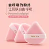 Esponja Triangular Rosa para Polvos Sueltos, Procesada y Personalizada, Esponjosa, Suave y Rápida para Maquillaje, Esponja de Polvo Suelto Crystal Velvet al por Mayor