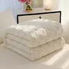 Ropa de cama nueva de comercio exterior transfronterizo: manta multifuncional de color sólido a cuadros engrosada