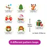 500 Folhas/Rolo Adesivos de Natal Selo para Envelope Desenho Animado Adesivos DIY Rolo de Adesivos para Embalagem de Presente de Feriado para Crianças
