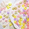 Nova Série Céu Estrelado, Estrelas e Lua Acessórios para Nail Art, Formas Geométricas Versáteis, Decorações de Unha e Cabelo em Formato de Coração, Acessórios de Resina