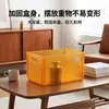 Caixa de Armazenamento para Mesa de Centro Dobrável Íons de Prata Antibacteriano PP Transparente Listra Vertical Organizador para Bancada de Gabinete de TV para Uso Doméstico