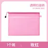 Bolsa para Archivos A4 Transparente con Cremallera Impermeable Papelería Estudiantil Bolsa para Archivos de Oficina A4 Venta al por Mayor A3 Clip Capa de Malla