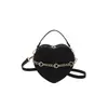 Moda Nueva Primavera 2025 Bolso de Mano Cadena de Amor para Mujer Simple Color Sólido Versátil Bolso Cruzado de Hombro para Viajes