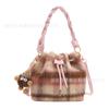 Bolso Cubo Moderno y de Moda 2026 Nuevo Estilo Moda Bolso de Hombro Cruzado a Cuadros Bolso de Mano Casual Simple con Bloques de Color Moderno