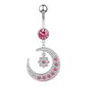 Cross-border e-commerce hot umbigo anel rosa série anel umbilical pistola lua coração em forma de jóias perfuradas decorativas Amazon