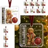 Enfeites de acrílico de dinheiro de Natal, Presentes de decoração para árvore de Natal, Pingentes criativos de bênção de feriado, Cinco designs