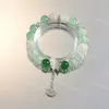 Pulsera de Moda Estilo Chino con Juntas de Bambú y Diseño de Mariposa, Versátil para Amigos, Estudiantes y Parejas