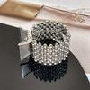 Grampo de Cabelo com Strass e Pérolas, Presilha Pequena e Delicada, Mini Presilha de Garra para a Parte de Trás da Cabeça, Acessório de Cabelo da Moda, Novo Modelo 2026