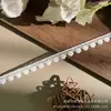 Em estoque Novo Lolita Bordado Solúvel Em Água Lace Leite Seda Único Lado Flor Onda Lace Lace Código De Barras