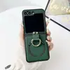 Estilo Ins Alta Gama Adecuado para Samsung Zflilp7 Funda para Teléfono Móvil Plegable Zflilp3 Anillo Magnético Estilo Caliente