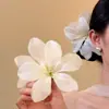 Estilo Vacacional Estilo Ins Nueva Flor Artificial Verde Pasador Pinza para el Cabello Atrezzo Fresco para Fotos Versátil Hanfu Playa