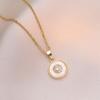 Collar para Mujer, Joyería que No se Desvanece, Mariposa Corazón, Acero Titanio, Versátil, de Alta Gama, Colgante de Diseño Nicho, Cadena Simple para Clavícula