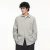 Camisa de Manga Larga con Solapa Ropa de Trabajo para Hombre Chaqueta Estilo Japonés Color Sólido Versátil Casual de Moda Holgada 2026 Otoño Algodón
