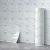 Pegatinas de pared autoadhesivas IXPE transfronterizas, fondo blanco con patrón de puntos de colores, rollo de renovación de papel tapiz brillante, al por mayor