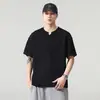 Algodón de Modal tipo gel con tacto frío 7A antibacteriano 2026 verano nuevo camiseta casual de manga corta negra