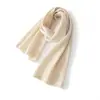 Bufanda de Cachemira de Color Sólido Otoño Invierno Calentador de Cuello Cálido Chal de Punto Hueco Estilo Unisex para Pareja Lujo Ligero Sensación de Alta Gama