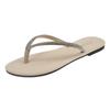 Chanclas Planas con Bloques de Color y Pedrería 2026 Nuevo Estilo de Verano Suela Suave Antideslizantes Zapatos de Playa para Exteriores Sandalias de Tira Trendy