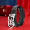 Cinturón de Piel Genuina para Hombre Hebilla Automática de Aleación Letra G Cinturón de Vaqueta Repujada Casual de Negocios en stock
