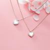 Colar Nalan em prata S925 para mulheres estilo japonês e coreano simples fresco brilhante adorável com incrustação de diamante joia da moda D8208