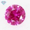Gema Huagang redonda n.° 3, superficie de anillo de corindón rojo, piedra desnuda, rubí artificial sintético n.° 3, gema Wuzhou AAA