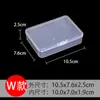 Wg6Qpp Caja Pequeña Rectangular Caja de Plástico Caja de Embalaje Tornillo Pequeño Hogar Caja de Almacenamiento Transparente Joyería Piezas de Ferretería