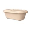 Caja Personalizable para Ensalada de Comida Ligera, Caja Desechable de Pulpa de Papel, Lonchera Biodegradable, Caja para Llevar, Lonchera Fitness y Respetuosa con el Medio Ambiente