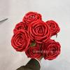 7 rosas de concubina imperial para bodas, accesorios de fotografía de hotel, ramo, decoración del hogar, fabricantes al por mayor de flores falsas de comercio exterior
