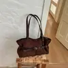 Bolsa de ombro única Xiaomi estilosa para mulheres, novidade do outono de 2026, grande capacidade, bolsa de mão de nicho, moderna, elegante, bolsa de axila
