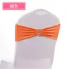 Flor Elástica para Respaldo de Silla, Funda Decorativa de Color Sólido para Respaldo de Silla, Moño, Aro de Correa con Hebilla de Diamante para Boda de Exposición
