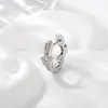 Novos Brincos de Piercing para Orelha Hensen com Zircônia Incrustada em Cobre Simples e Versáteis Modernos Agulha Reta Brincos de Estrela e Lua Brincos de Menina Brincos