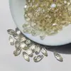 Contas de Vidro Cristal Gota de Água com Furo Horizontal Contas Soltas para DIY Acessórios de Joias Materiais para Miçangas 6*12mm