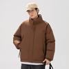 Ropa de Algodón Niños Otoño e Invierno Nuevo Abrigo de Algodón Grueso Cálido Suelto con Cuello Chaqueta Casual de Moda Abrigo de Algodón Acolchado