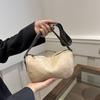 Bolso casual de gran capacidad con textura de cuero suave, nuevo bolso bandolera versátil de primavera 2024, bolso casual estilo coreano