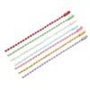Corrente de Contas de Ferro Colorida, Corrente de Contas Onduladas Pintadas, Corrente Ondulada Colorida de Doce, Pingente de Etiqueta DIY, Acessórios de Corrente para Pendurar Guka