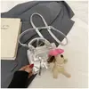 Nova Bolsa de Ombro Infantil para Meninas, Fofa, Leve, Versátil Bolsa Transversal, Pequena Bolsa de Cor Sólida, Mochila de Moedas para Passeio Lote
